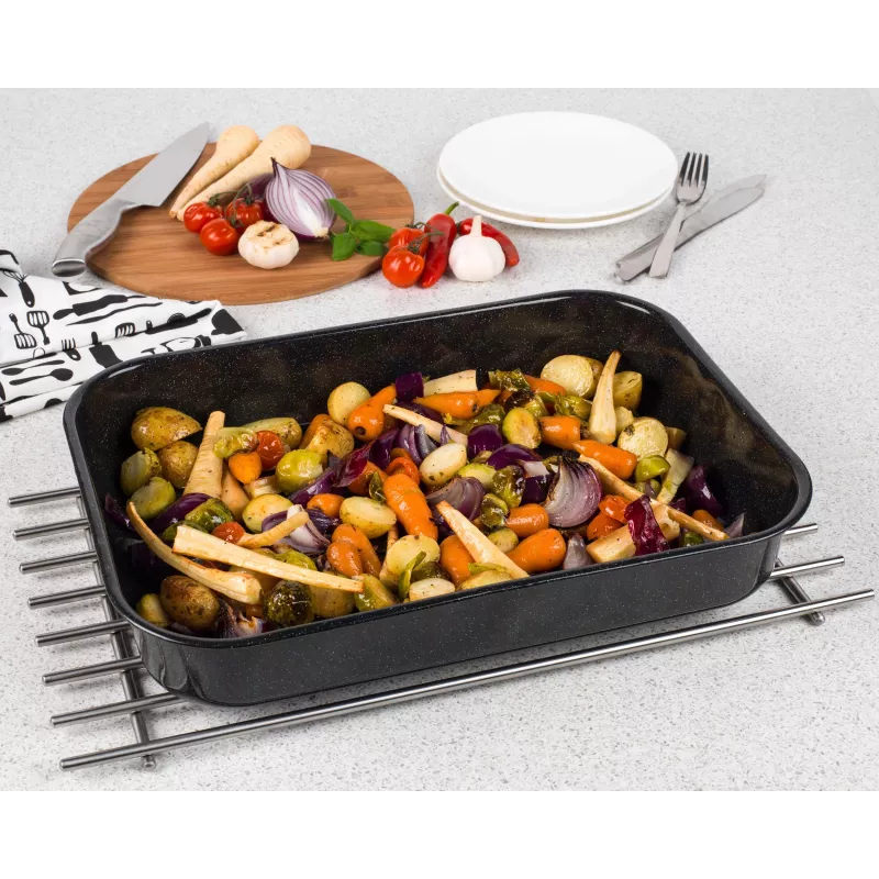 Russell Hobbs CW114311 VIT Enamel asador profundo 42cm - negro