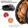 Russell Hobbs CW114911EU asador con tapa y autobañado Vitreous Enamel 36cm, negro