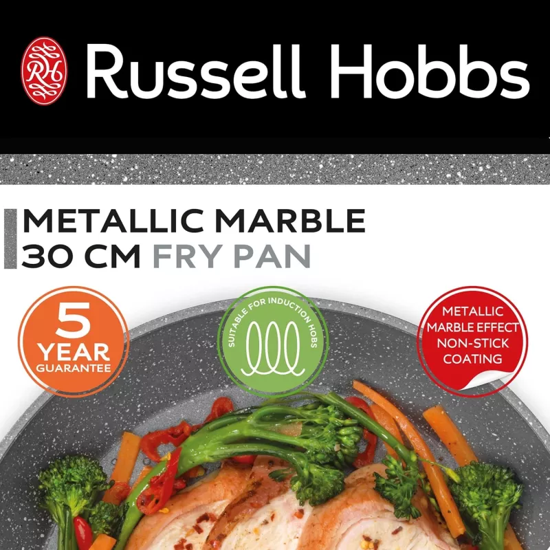 Russell Hobbs RH028011EU7 Sartén Metallic Marble 30 cm