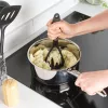 Russell Hobbs RH03026EU7 set de 5 utensilios de cocina con soporte giratorio, negro y plata