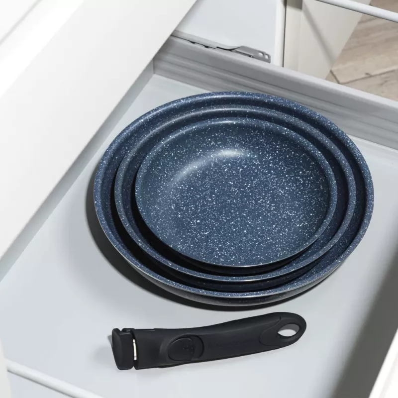 Russell Hobbs RH03293EU7 Nightfall Stone set de 4 sartenes Smart Clip