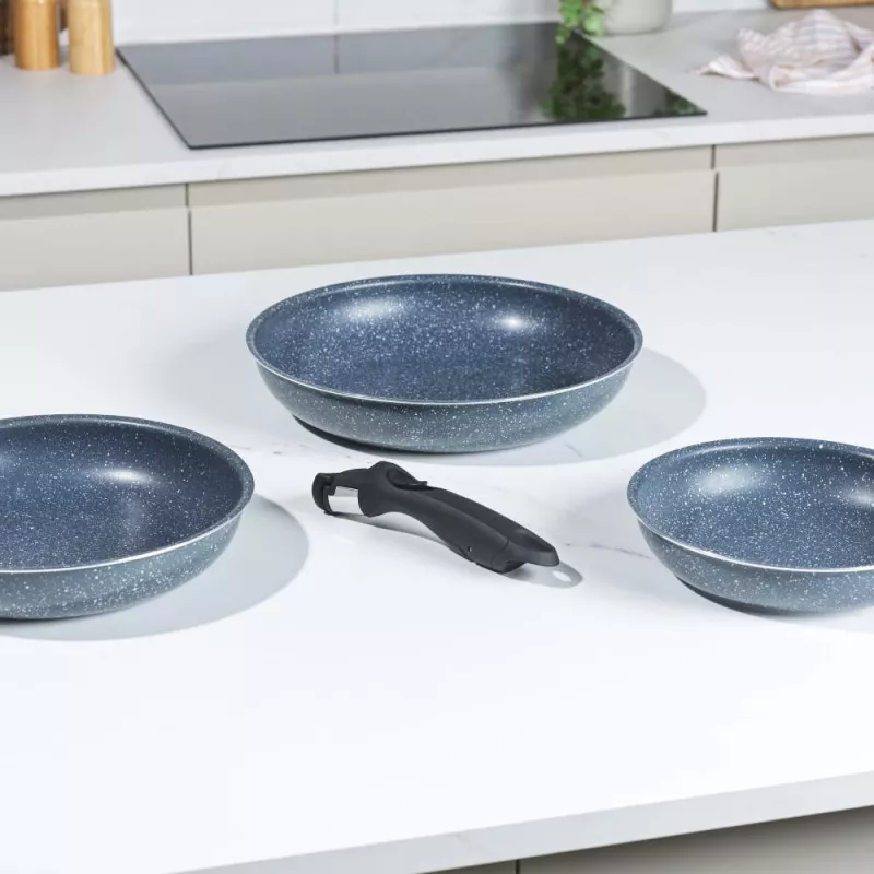 Russell Hobbs RH03293EU7 Nightfall Stone set de 4 sartenes Smart Clip