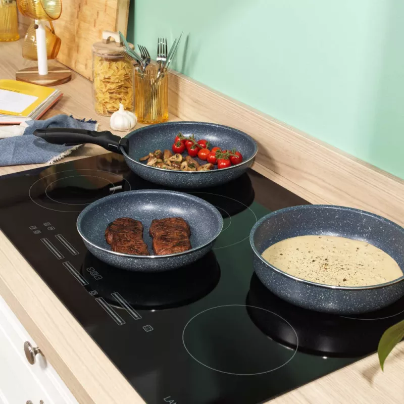 Russell Hobbs RH03297 Nightfall Stone set de 4 sartenes Smart Clip