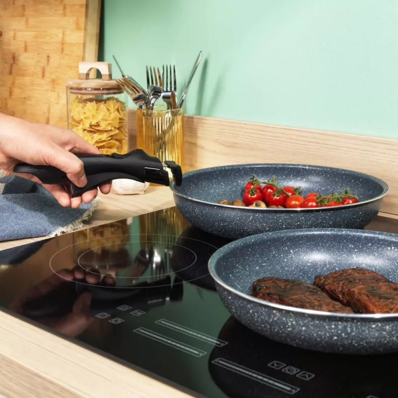 Russell Hobbs RH03297 Nightfall Stone set de 4 sartenes Smart Clip