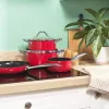 Russell Hobbs RH03821 set de 4 ollas Riviera, rojo