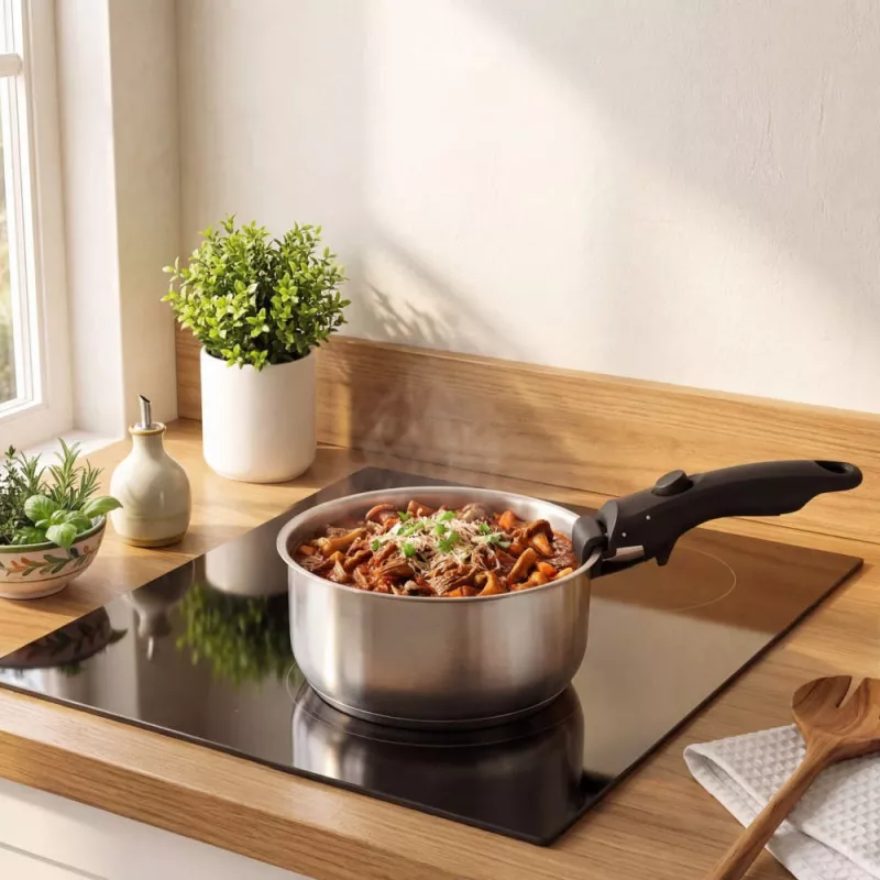Russell Hobbs RH04034 acero inoxidable juego de 4 ollas Smart Clip