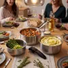 Russell Hobbs RH04034 acero inoxidable juego de 4 ollas Smart Clip