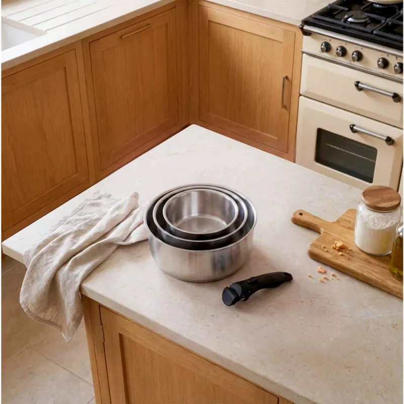 Russell Hobbs RH04034 acero inoxidable juego de 4 ollas Smart Clip