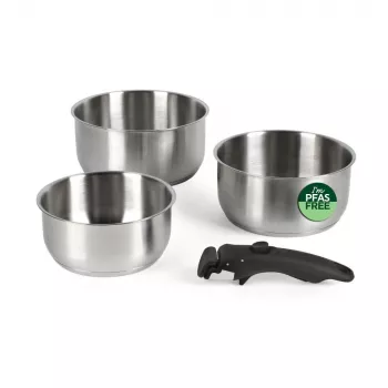 Russell Hobbs RH04034 acero inoxidable juego de 4 ollas Smart Clip