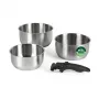 Russell Hobbs RH04034 acero inoxidable juego de 4 ollas Smart Clip