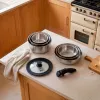 Russell Hobbs RH04041 set de 8 piezas de menaje Smart Clip de acero inoxidable