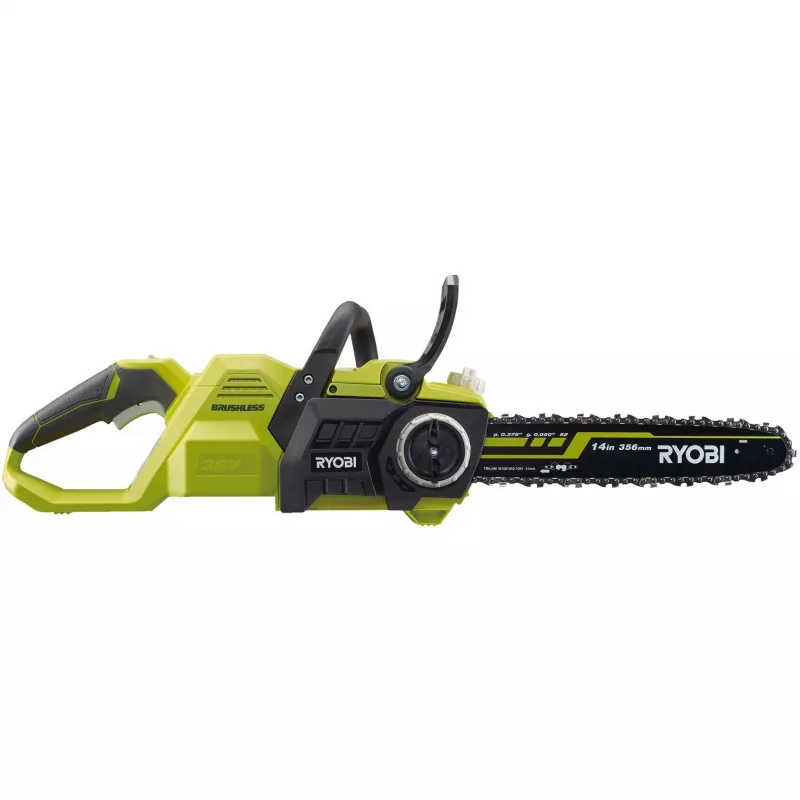 RYOBI MAX POWER motosierra a batería RY36CSX35A-0, 36 V (verde/negro, solo herramienta)