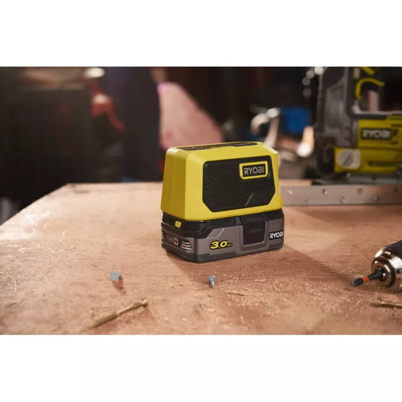 RYOBI ONE+ 18V Altavoz mini Bluetooth (verde/negro, solo herramienta)