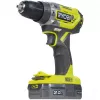RYOBI ONE+ 18V taladro percutor atornillador inalámbrico R18PD5-220S, 2 baterías de iones de litio de 2,0Ah