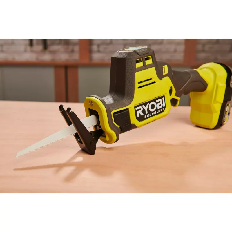 RYOBI ONE+ Sierra de sable sin escobillas RRS18CBL-0, 18V (verde/negro, herramienta sin batería)