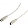 S CONN MAXIMUM CONNECTIVITY ShiverPeaks Cable alargador PS/2, conector macho a conector hembra mini DIN de 6 pines, 3,0 m, negro 78106-3