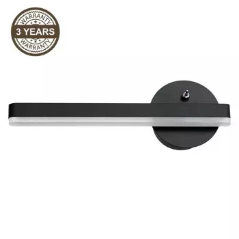 Safi 6W 4000K Lámpara de pared LED negra