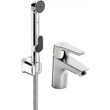 SAGA 3912F grifo de lavabo con ducha bidetta, cromo