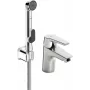 SAGA 3912F grifo de lavabo con ducha bidetta, cromo