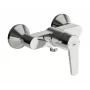 Grifería de ducha monomando Saga 3963Y – mezclador de latón cromado de pared con EcoFlow