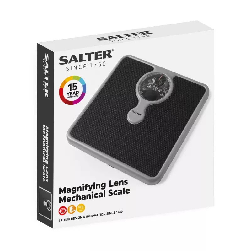 Salter 484 SFEU12 Báscula de baño mecánica compacta con lupa