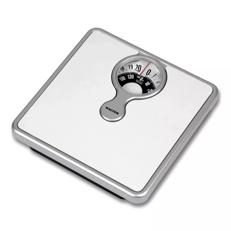 Salter 484 WFEU12 Báscula de baño con lupa, báscula mecánica compacta