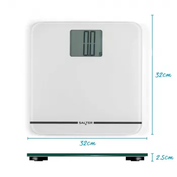 Salter 9075 WFEU12 Báscula de baño electrónica Max, blanca