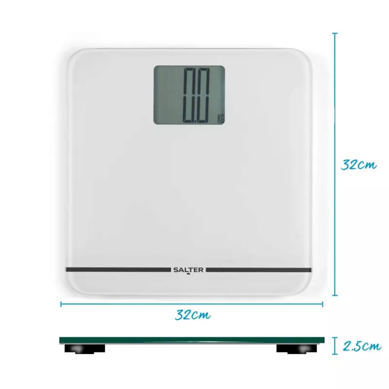 Salter 9075 WFEU12 Báscula de baño electrónica Max, blanca