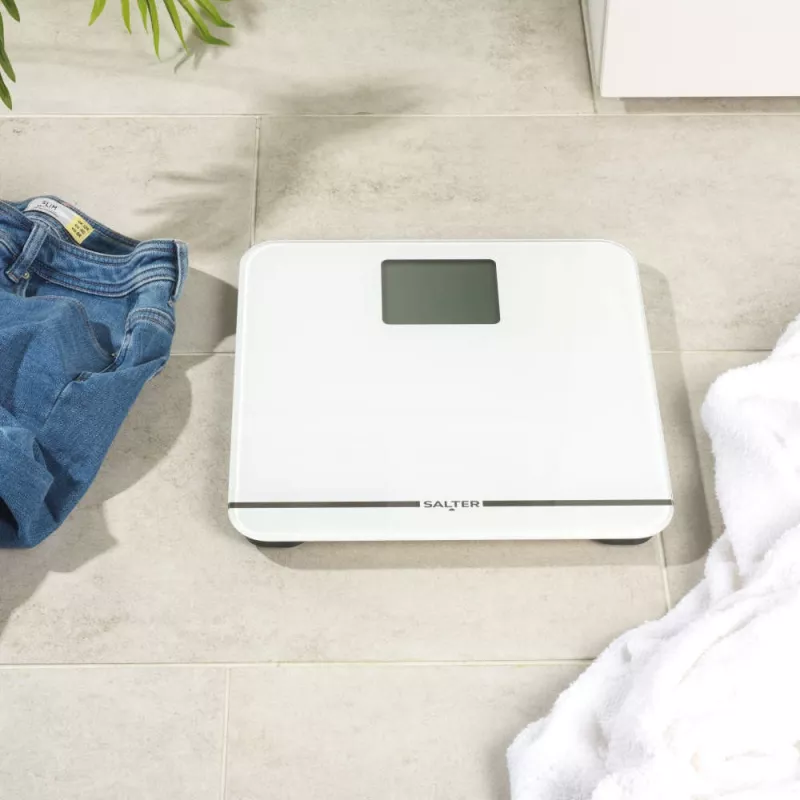 Salter 9075 WFEU12 Báscula de baño electrónica Max, blanca