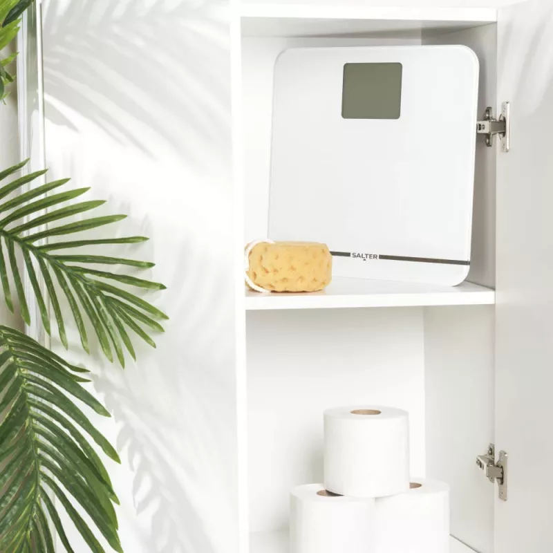 Salter 9075 WFEU12 Báscula de baño electrónica Max, blanca