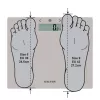 Salter 9113 GFEU12 Báscula de baño analizadora compacta de cristal, gris