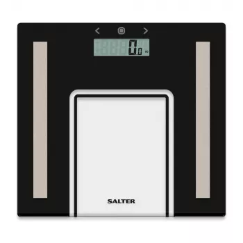 Salter 9128 BFEU12 Báscula analizadora de cristal, negra