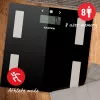 Salter 9150 BFEU12 báscula de baño analizadora de cristal negro