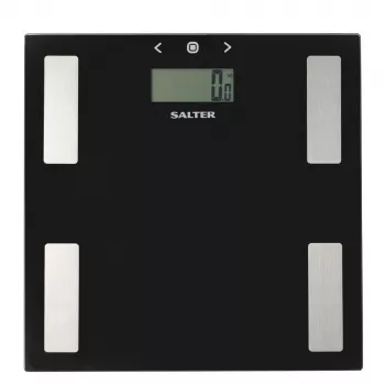 Salter 9150 BFEU12 báscula de baño analizadora de cristal negro