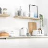 Salter Boston set de 4 accesorios de baño para el lavabo, blanco hielo