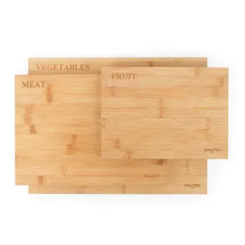Salter BW072812EU7 Set de 3 tablas de cortar de bambú