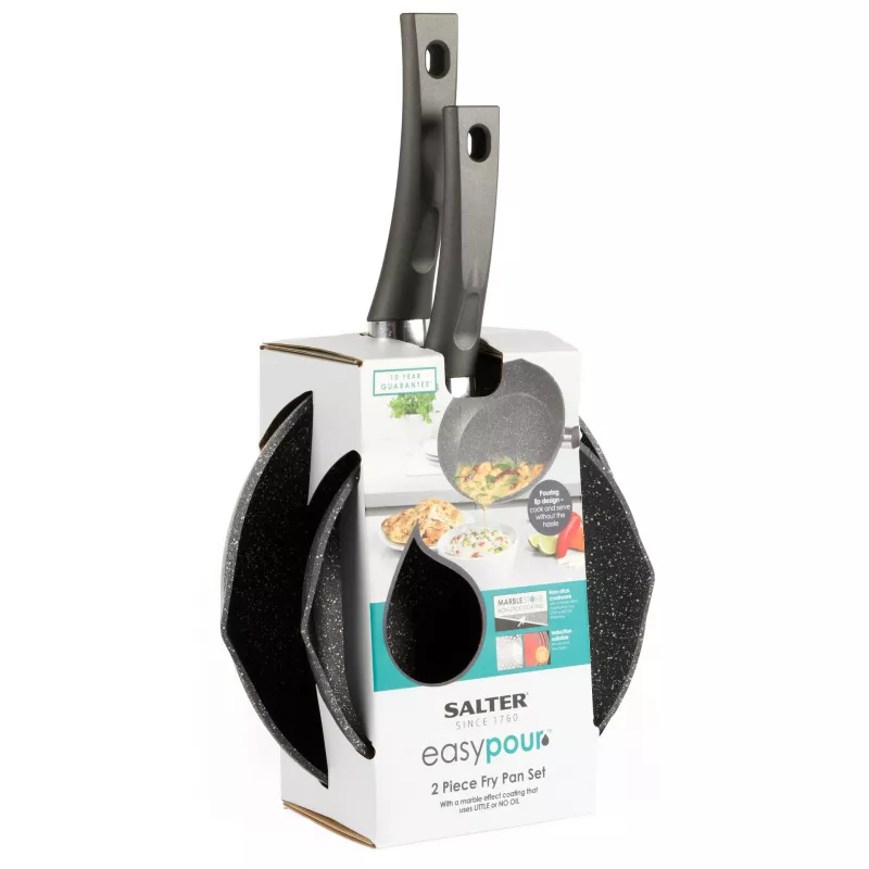 Salter BW09071AR Easy Pour set de 2 sartenes
