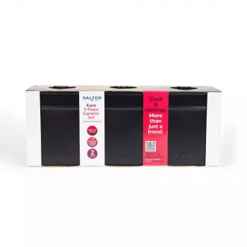 Salter BW124571EU7 Kuro set de 3 botes de almacenaje