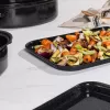 Salter BW12813EU7 Bandeja de horno de 40 cm - Megastone antiadherente de acero al carbono, gris antracita
