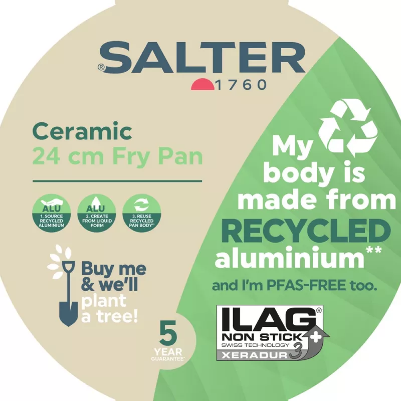 Salter BW12871EU7 sartén de cerámica 24 cm