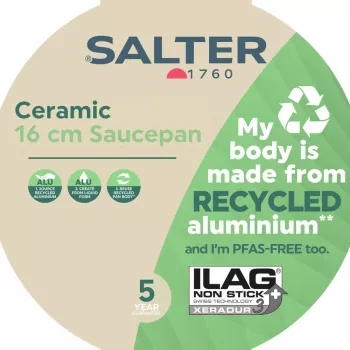 Salter BW12877AS cacerola de cerámica, 16 cm