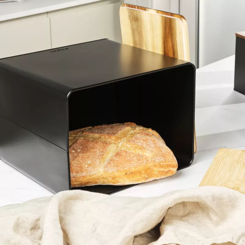 Salter BW128991 Toronto panera, negro/madera