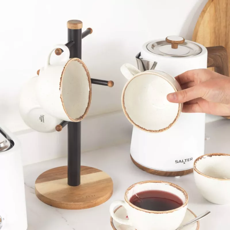 Salter BW1356611EU7 árbol de tazas Toronto, madera/negro