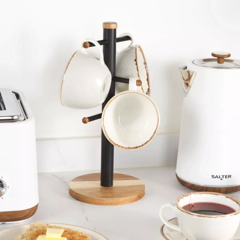 Salter BW1356611EU7 árbol de tazas Toronto, madera/negro