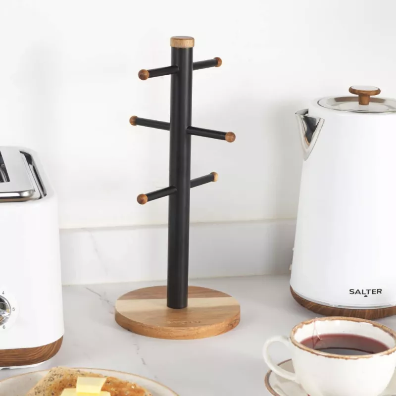 Salter BW1356611EU7 árbol de tazas Toronto, madera/negro