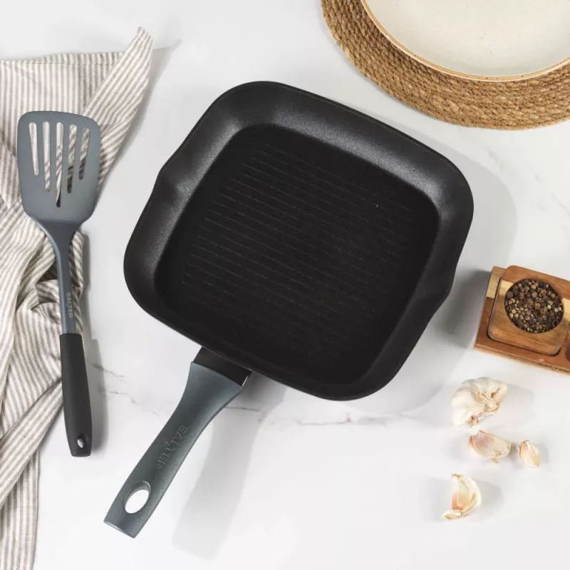 Salter BW13594DU Megastone Excellence sartén grill 28cm, gris