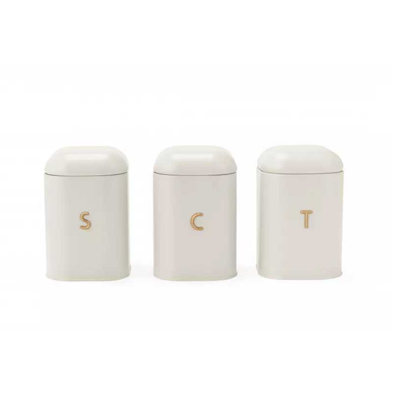 Salter BW13729OEU7 Pebble set de 3 recipientes para conservar alimentos Stone, beige