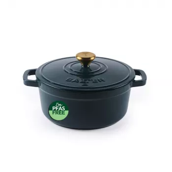 Salter BW13771GR Chester olla de hierro fundido 3,4L 24 cm, verde