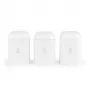 Salter BW14043EU7 Boston set de 3 recipientes herméticos, blanco