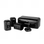 Salter BW14045B Boston Set de 4 piezas para encimera, negro